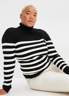 Maglione a collo alto in misto viscosa, bonprix