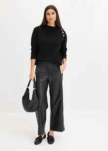 Pantaloni culotte in similpelle, bonprix