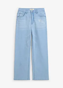 Jeans wide leg, vita media, bonprix