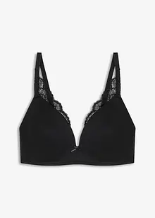 Reggiseno con coppe preformate senza ferretto con cotone, bonprix