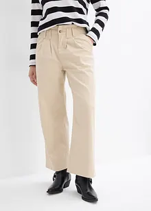 Pantaloni in twill cropped, bonprix