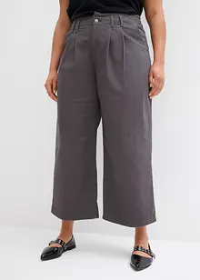 Pantaloni in twill cropped, bonprix