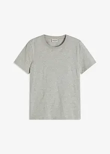 T-shirt con bordo in maglia e filato glitterato, bonprix