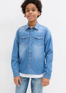 Camicia in jeans di puro cotone biologico, bonprix