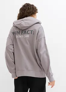 Felpa con cappuccio in puro cotone biologico, bonprix