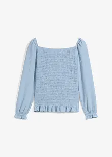 Maglia a maniche lunghe con arricciature, bonprix