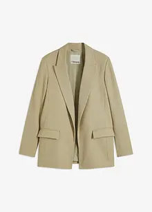 Blazer effetto lino con fodera a righe, bonprix