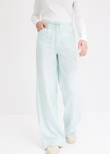 Pantaloni in Lyocell con pinces e laccetto annodabile in vita, bonprix