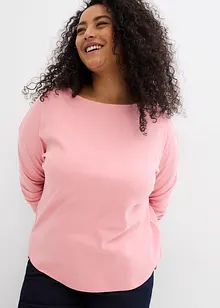 Maglia a maniche lunghe in puro cotone biologico pesante, bonprix