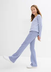 Pantaloni  in jersey a costine con cotone biologico, bonprix