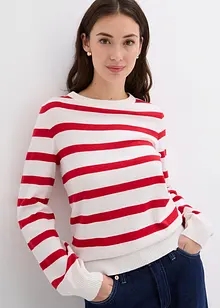 Maglione con maniche lunghe leggermente a palloncino, bonprix