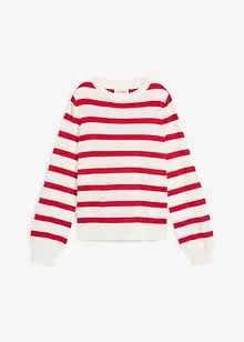 Maglione con maniche lunghe leggermente a palloncino, bonprix
