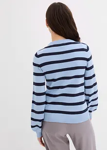 Maglione con maniche lunghe leggermente a palloncino, bonprix