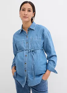 Camicia di jeans prémaman / da allattamento in puro cotone, bonprix