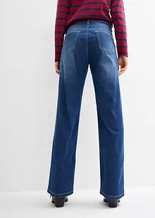 Jeans straight con cinta comoda, vita alta, bonprix