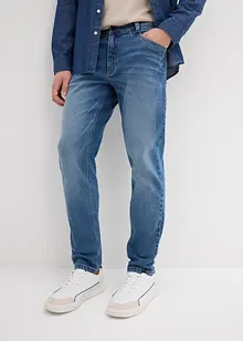 Jeans elasticizzati in denim pesante relaxed fit, tapered, bonprix
