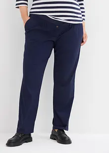 Pantaloni prémaman con cotone, straight, bonprix