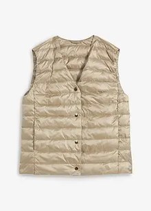 Gilet trapuntato leggero con piume riciclate, bonprix
