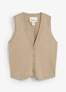 Gilet in maglia misto seta, bonprix