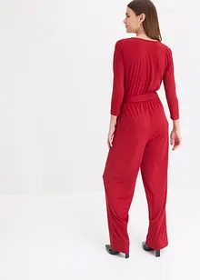 Tuta elegante con maniche a 3/4 e cintura, bonprix