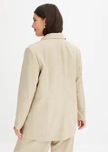 Blazer effetto lino con fodera a righe, bonprix