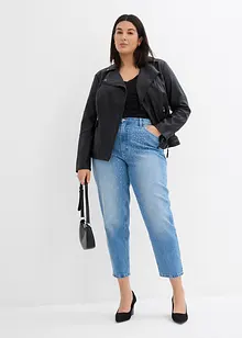 Mom jeans cropped, vita alta, bonprix