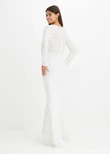 Abito da sposa ricamato con paillettes, bonprix