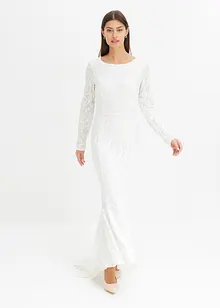 Abito da sposa ricamato con paillettes, bonprix