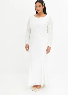 Abito da sposa ricamato con paillettes, bonprix