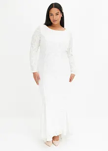 Abito da sposa ricamato con paillettes, bonprix