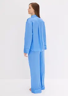 Pigiama oversize in tessuto di satin, bonprix