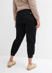 Pantaloni in twill con cinta comoda, bonprix