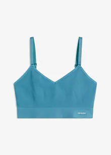 Reggiseno bustier a coste senza cuciture Feel Comfort, bonprix