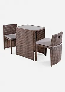 Tavolo e sedie da giardino (set giardino 3 pezzi), bonprix