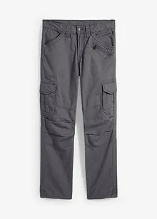 Pantaloni cargo in puro cotone relaxed fit, straight, bonprix