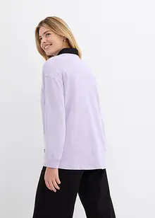Felpa in misto cotone con orlo asimmetrico, bonprix