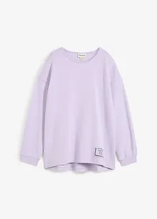 Felpa in misto cotone con orlo asimmetrico, bonprix