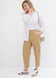 Pantaloni con cinta comoda in misto cotone, bonprix