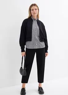 Pantaloni con cinta comoda in misto cotone, bonprix