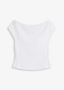 Maglia con spalle scoperte in puro cotone biologico, bonprix