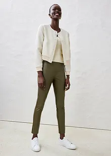 Leggings in nappa di agnello con inserto elasticizzato, bonprix