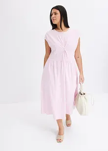 Abito svasato in jersey con dettaglio twist, bonprix