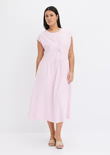 Abito svasato in jersey con dettaglio twist, bonprix