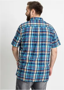Camicia a maniche corte in seersucker di puro cotone, bonprix
