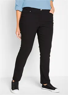 Pantaloni elasticizzati in bengalina con cinta comoda, straight, bonprix