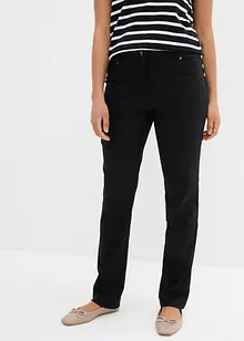 Pantaloni elasticizzati in bengalina con cinta comoda, straight, bonprix