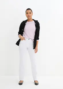 Pantaloni elasticizzati in bengalina con cinta comoda, straight, bonprix