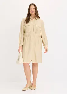 Abito camicia in fine tessuto misto viscosa, bonprix