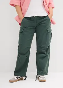 Pantaloni cargo in puro cotone, bonprix