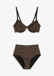 Bikini glitterato con ferretto (set 2 pezzi), bonprix